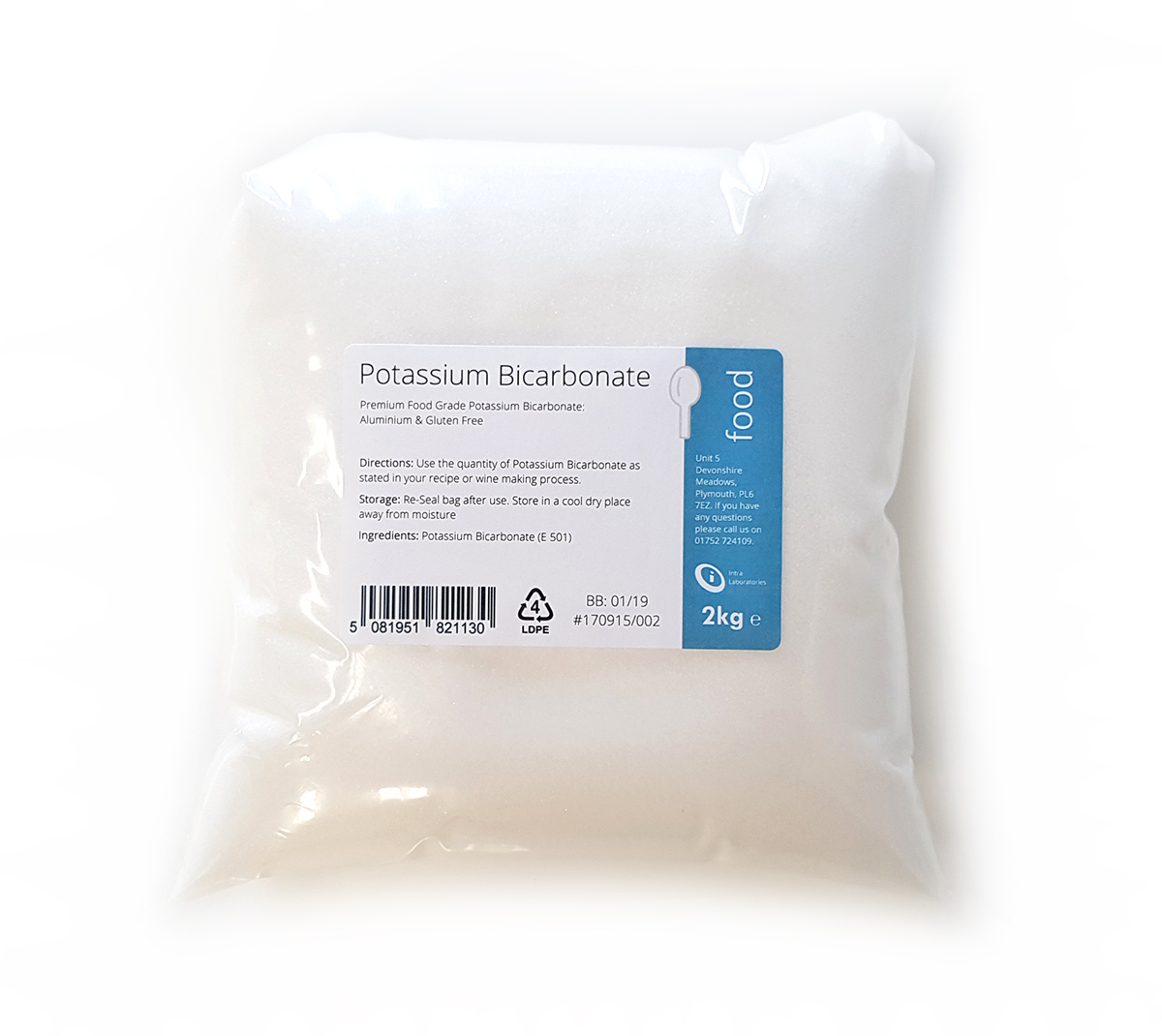 2kg Potassium Bicarbonate